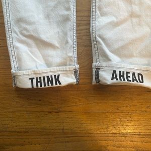 7 For all for mankind white and black pants